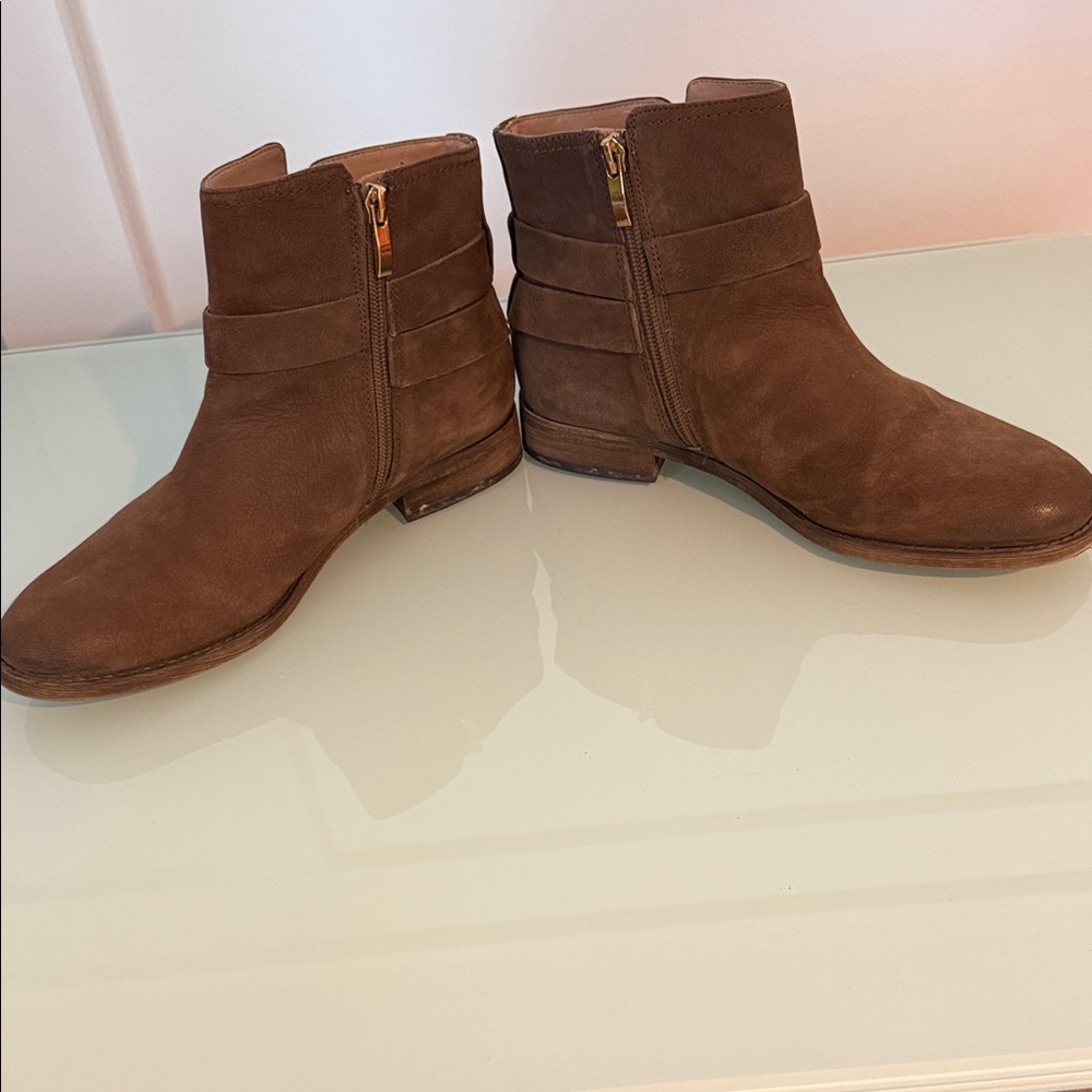 Franco Sarto Brown Ankle Boots - Picture 8 of 11